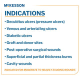 McKesson Gelling Fiber Wound Dressing, Square, 6 x 6", White, Carboxymethyl Cellulose (CMC), Sterile - 87600 - LL Medico