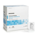 McKesson Calcium Carbonate Antacid Tablets, 420 mg, Mint Flavor - 87675 - LL Medico