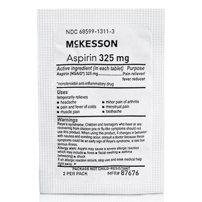 MooreBrand Aspirin, 325 mg, Tablet - 87676 - LL Medico