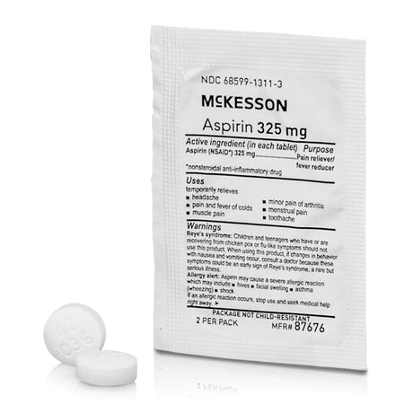 MooreBrand Aspirin, 325 mg, Tablet - 87676 - LL Medico