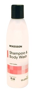 McKesson Shampoo & Body Wash, Rinse-Free, Light Floral, 8 oz - 53-27913-8 - LL Medico