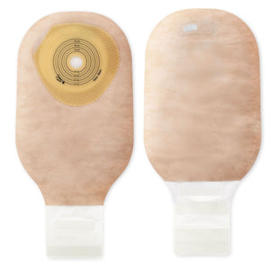 Hollister Premier One-Piece Colostomy Pouch, Flat, Cut-to-Fit, Beige, 12-Inch, with Filter