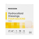 McKesson Hydrocolloid Dressing with Foam Backing, 4 x 4 Inch