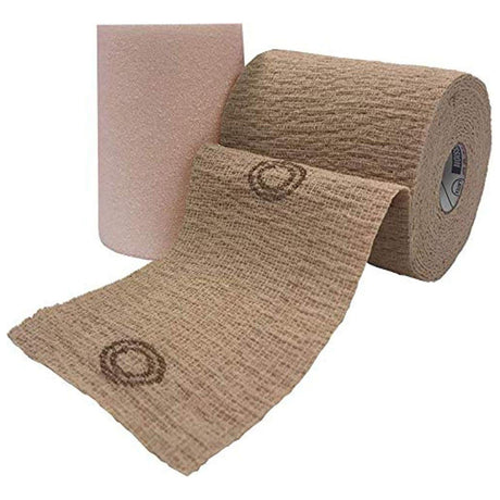 CoFlex TLC Calamine, 2-Layer Compression Bandage System, Self-Adherent, Pull On Closure, Tan, NonSterile, 20 to 30 mmHg - 8840UBC-TN-Single - LL Medico