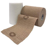 CoFlex TLC Zinc Lite, 2-Layer Lite Compression Bandage System, 4" x 6 yd / 4" x 7 yd, Tan, Foam / Fabric / Zinc, NonSterile, 20 to 30 mmHg - 8840UBZ-TN-Single - LL Medico
