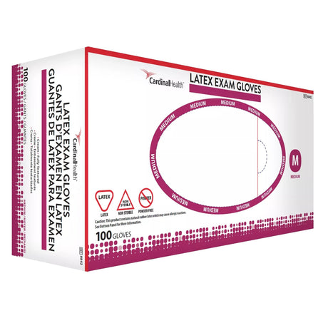 Cardinal Health Latex Exam Gloves, Powder-Free, Ivory