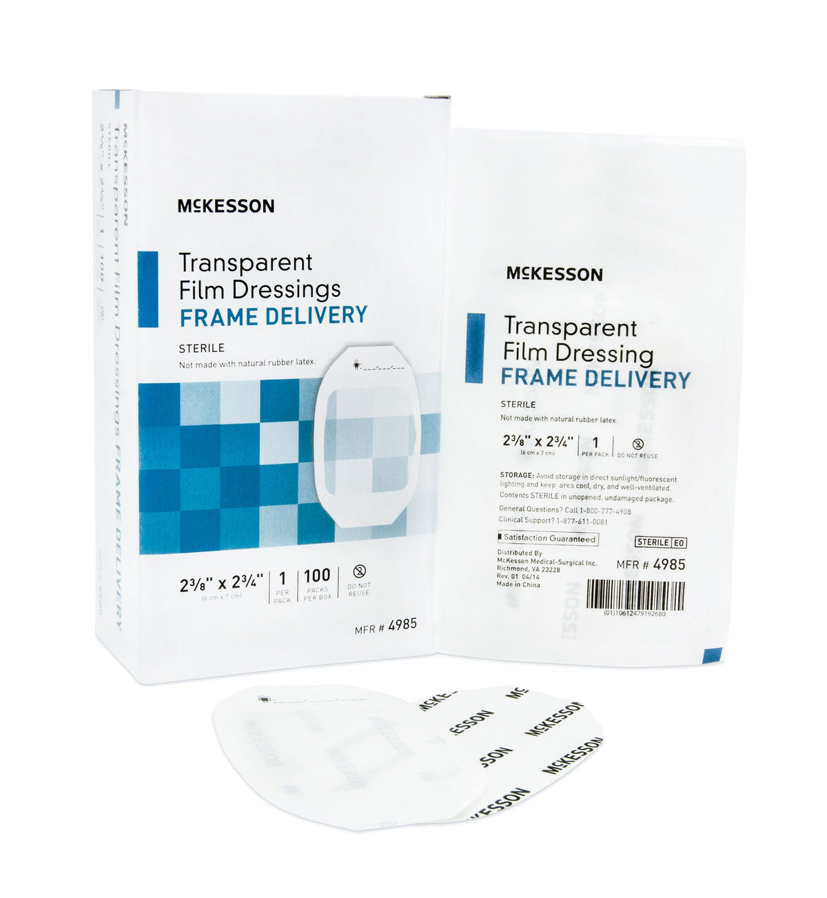 McKesson Transparent Film Dressing, Octagon Frame Style Delivery, Sterile - 4985 - LL Medico