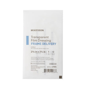 McKesson Transparent Film Dressing, Octagon Frame Style Delivery, Sterile — 2.38" x 2.75"
