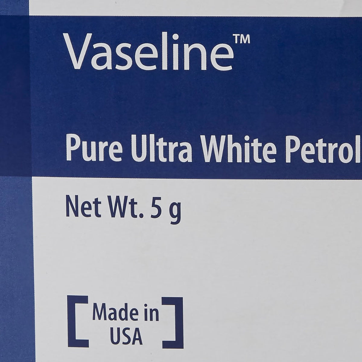 Vaseline Pure Ultra White Petroleum Jelly, Sterile, 5 gm Packet - 8884433200 - LL Medico