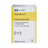 Xeroform Occlusive, Petrolatum Impregnated Dressing, 1 x 8", White, Fine Mesh Gauze, Sterile - 8884433301 - LL Medico