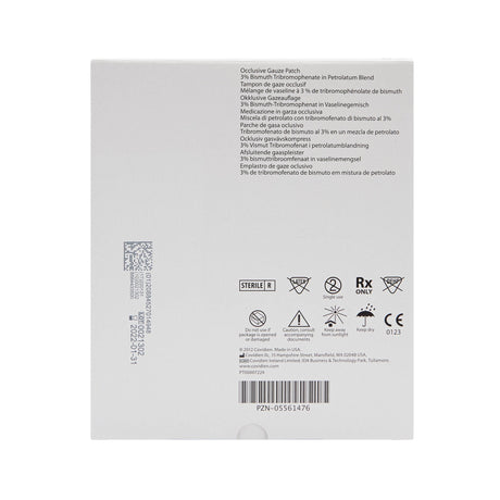 Xeroform Occlusive, Petrolatum Impregnated Dressing, 4" x 4", White, Fine Mesh Gauze, Sterile - 8884433500 - LL Medico