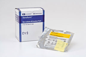Xeroform Non-occlusive, Petrolatum Impregnated Dressing, Rectangle, 2" x 2", White, Fine Mesh Gauze, Sterile - 8884436400-Single - LL Medico
