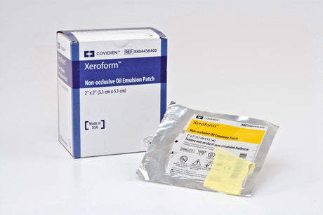 Xeroform Non-occlusive, Petrolatum Impregnated Dressing, Rectangle, 2" x 2", White, Fine Mesh Gauze, Sterile - 8884436400-Single - LL Medico