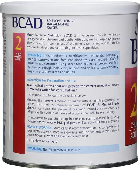 Mead Johnson BCAD 2 Medical Food Powder, Vanilla, 1 lb