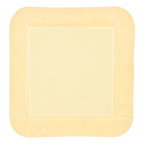 DermaLevin Foam Dressing with Border, Waterproof Hydrocolloid Adhesive, Sterile — 4" x 4"