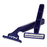 McKesson Disposable Razor, Twin Blade, Ribbed Handle, Lubricated Strip - 16-RZ11 - LL Medico