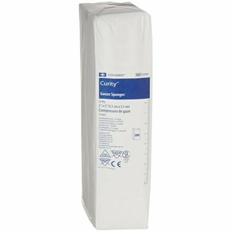 Curity USP Type VII Gauze Sponge, 2 x 2 Inch, 12-Ply