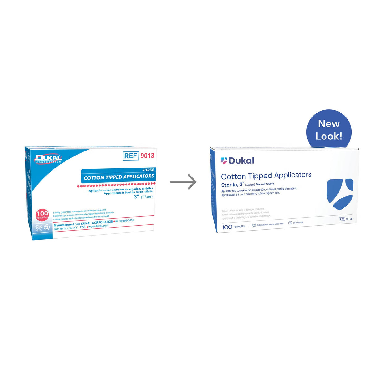 Dukal Cotton Tipped Applicators, Sterile, 3", Wood Shaft - 9013 - LL Medico