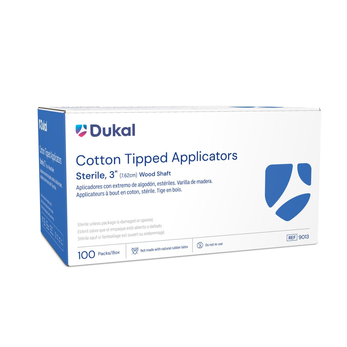 Dukal Cotton Tipped Applicators, Sterile, 3", Wood Shaft - 9013 - LL Medico