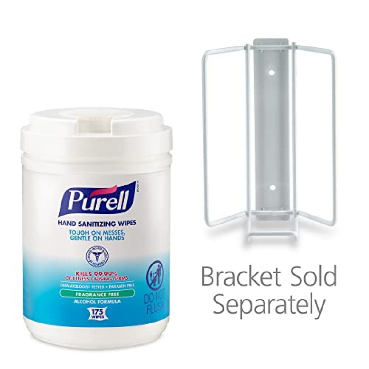 Purell Hand Sanitizing Wipes, Unscented, 175-Count Canister