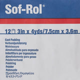 Sof-Rol Undercast Cast Padding, 3" x 4 Yard, White, Rayon, NonSterile - 9033 - LL Medico