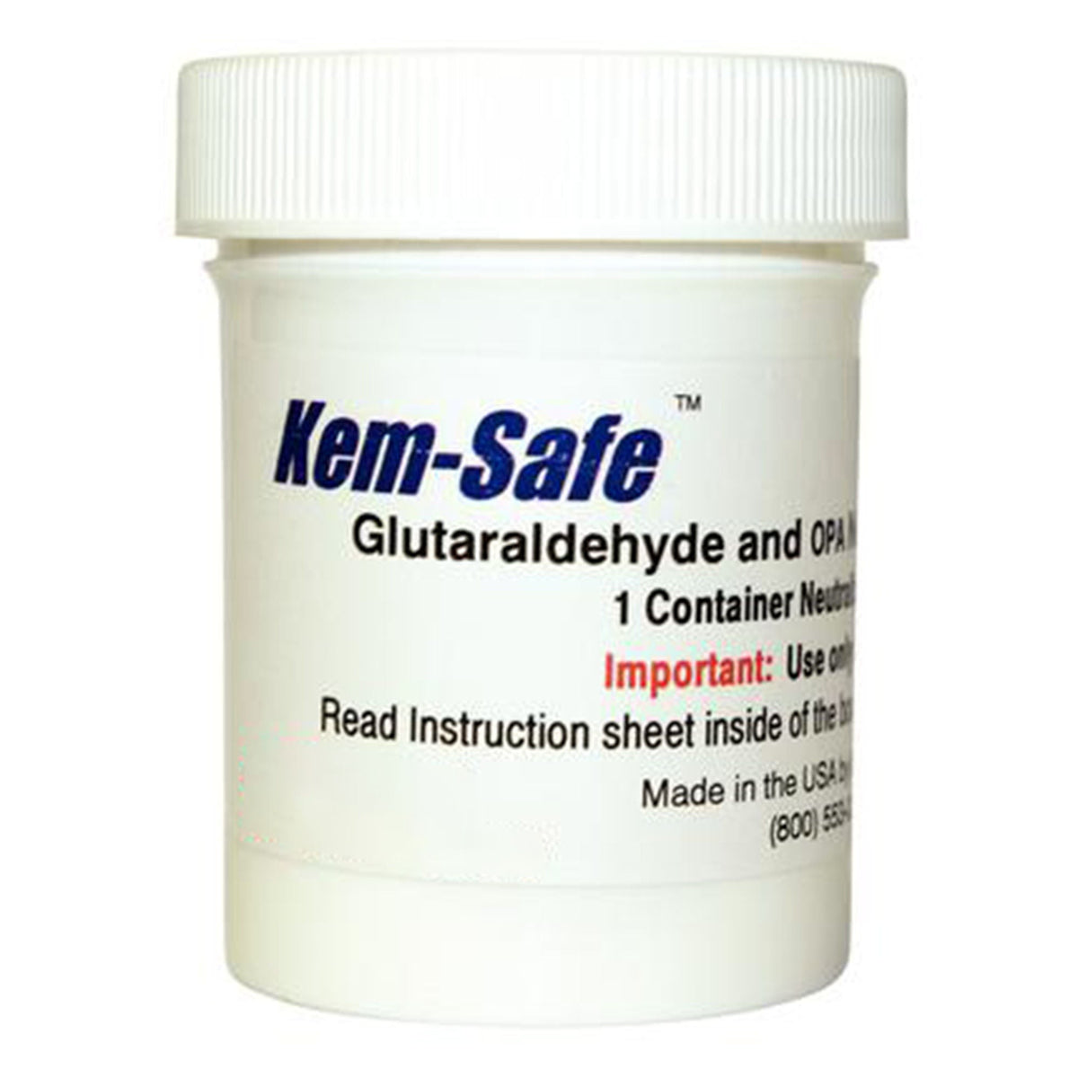 Kem-Safe, OPA/Glutaraldehyde Neutralizer, RTU Powder, 6 oz - 9075 - LL Medico