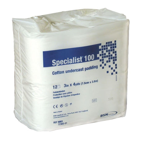 Specialist 100 Undercast Cast Padding, White, Cotton, NonSterile - 9083-Single - LL Medico