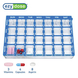 Pharmadose Locking Pill Planner, 7-Day 4-Dose, Small - 91340 - LL Medico
