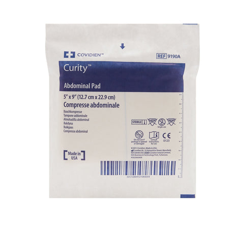 Cardinal Health Curity Sterile Abdominal Pad, 5 x 9 Inch