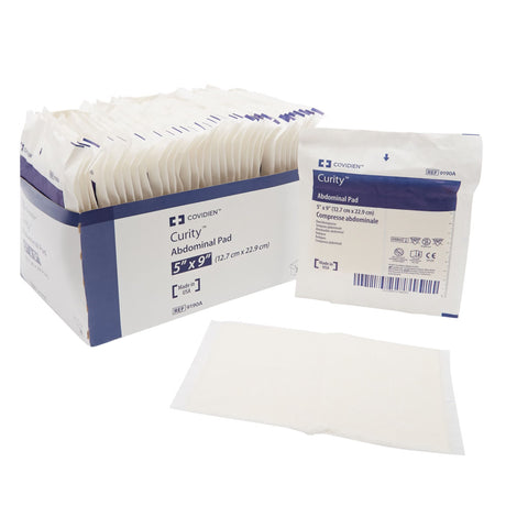 Cardinal Health Curity Sterile Abdominal Pad, 5 x 9 Inch