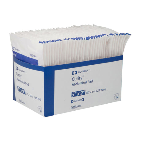 Cardinal Health Curity Sterile Abdominal Pad, 5 x 9 Inch