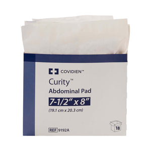 Cardinal Health Curity Sterile Abdominal Pad, 7-1/2 x 8 Inch