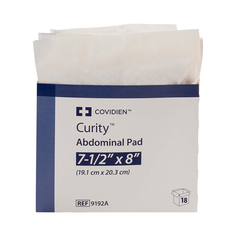 Cardinal Health Curity Sterile Abdominal Pad, 7-1/2 x 8 Inch