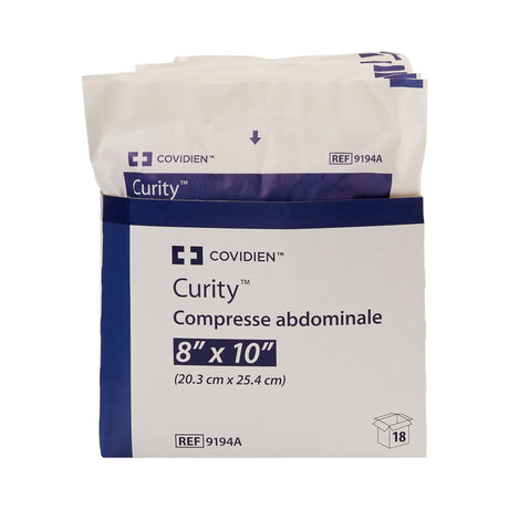 Cardinal Health Curity Sterile Abdominal Pad, 8 x 10 Inch