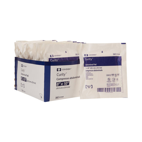 Cardinal Health Curity Sterile Abdominal Pad, 8 x 10 Inch