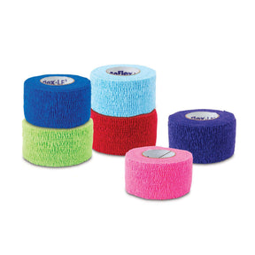 CoFlex LF2 Cohesive Bandage, Self-Adherent Closure, 2" x 5 yd, Foam, NonSterile, Assorted Colors - Neon Pink, Blue, Purple, Light Blue, Neon Green, Red - 9200CP-036 - LL Medico