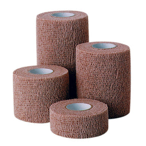 CoFlex LF2 Cohesive Bandage, Self-Adherent Closure, Tan, Foam, NonSterile - LL Medico