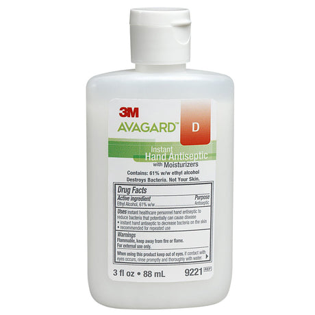 3M Avagard D Instant Hand Antiseptic with Moisturizers, 3 fl oz