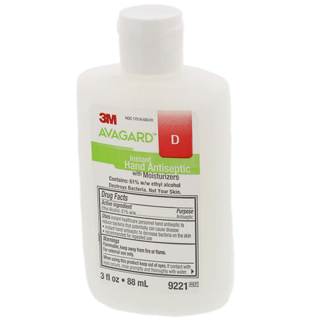3M Avagard D Instant Hand Antiseptic with Moisturizers, 3 fl oz