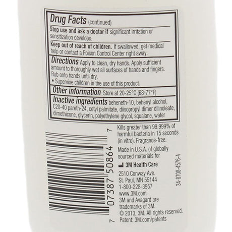 3M Avagard D Instant Hand Antiseptic with Moisturizers, 3 fl oz