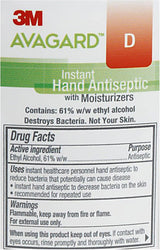 3M Avagard D Instant Hand Antiseptic Gel with Moisturizers, 16.9 fl oz