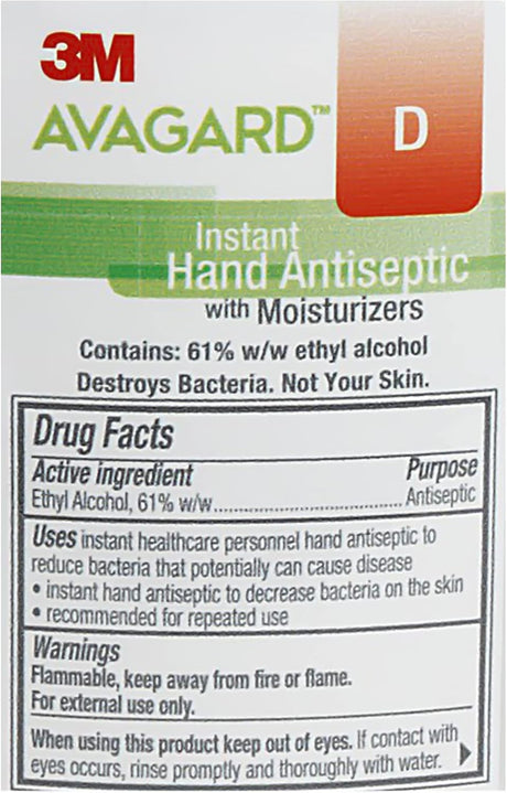 3M Avagard D Instant Hand Antiseptic Gel with Moisturizers, 16.9 fl oz