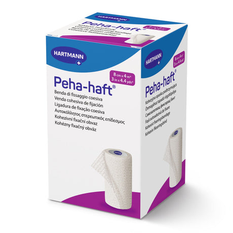 Peha-haft Cohesive Bandage, Absorbent Self-Adherent, White, Gauze, NonSterile, Standard Compression - LL Medico