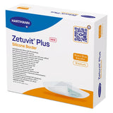 Zetuvit Plus Silicone Border Super Absorbent Dressing, 4.7 x 9 Inch Oval