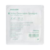 McKesson Sterile X-ray Detectable Gauze Sponge, 4 x 8 Inch, 16-Ply