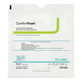 DermaRite ComfortFoam Foam Dressing, Square Sterile, Non-Bordered, Silicone Face — 8" x 8"