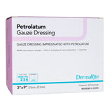 DermaRite Petrolatum Impregnated Dressing, Rectangle Sterile — 3" x 9"