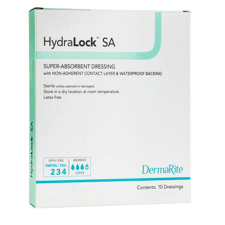 Dermarite HydraLock SA Super Absorbent Dressing, Square - 60330 - LL Medico