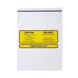 Health Care Logistics Hazardous Drug Bag, Chemotherapy, Clear, 9 x 12", Polyethylene - 9516 - LL Medico