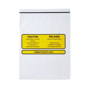 Health Care Logistics Hazardous Drug Bag, Chemotherapy, Clear, 9 x 12", Polyethylene - 9516 - LL Medico